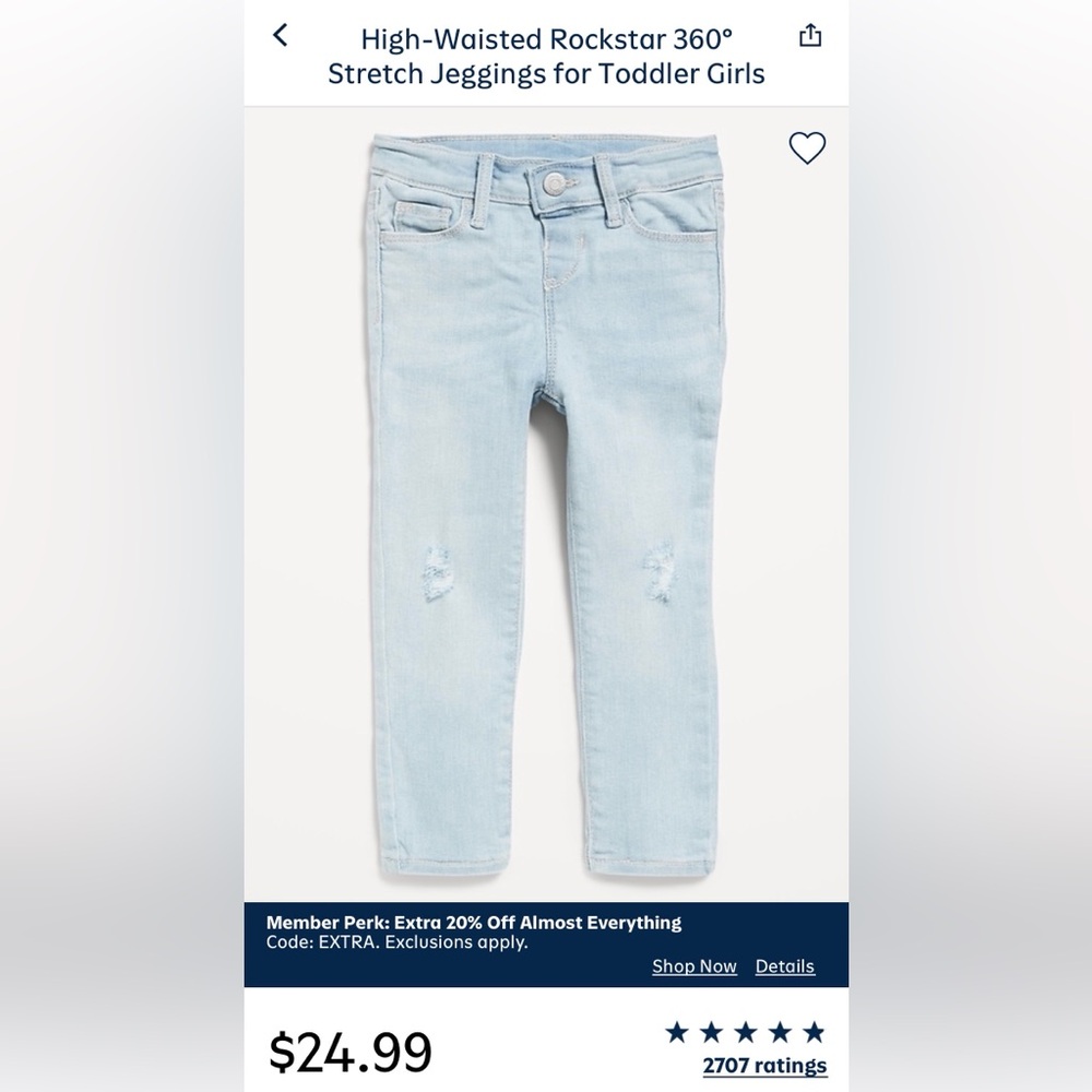 Toddler Jeggings, Old Navy Rockstar